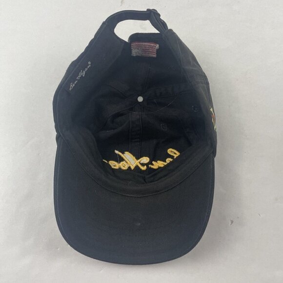 Ben Hogan Golf Hat Men’s Strapback Black Yellow Embroidered Cotton Canvas - Picture 8 of 9
